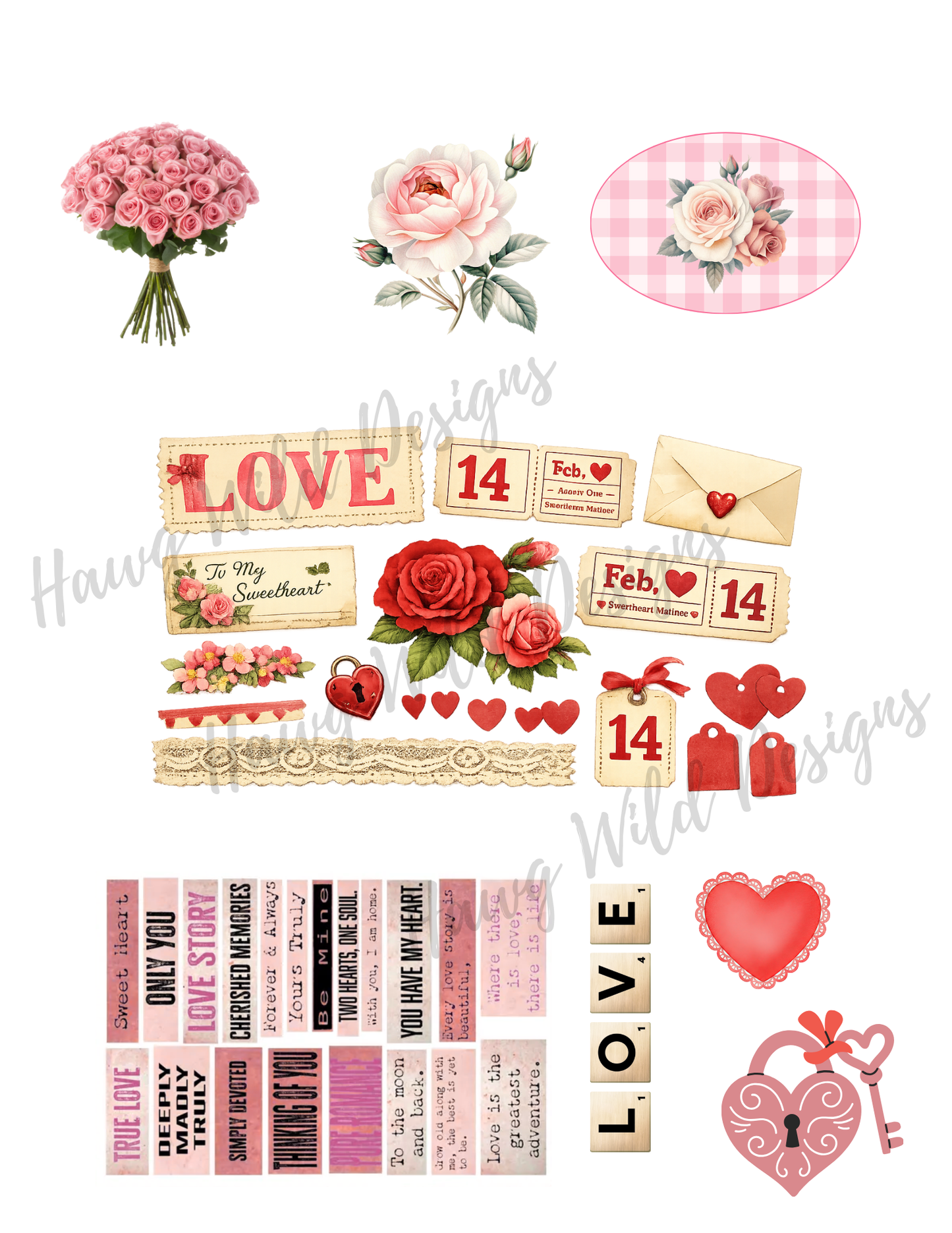 Lacey Moments Stuffed Tag (Valentine Printable) | Card Alternative + Gift Tag