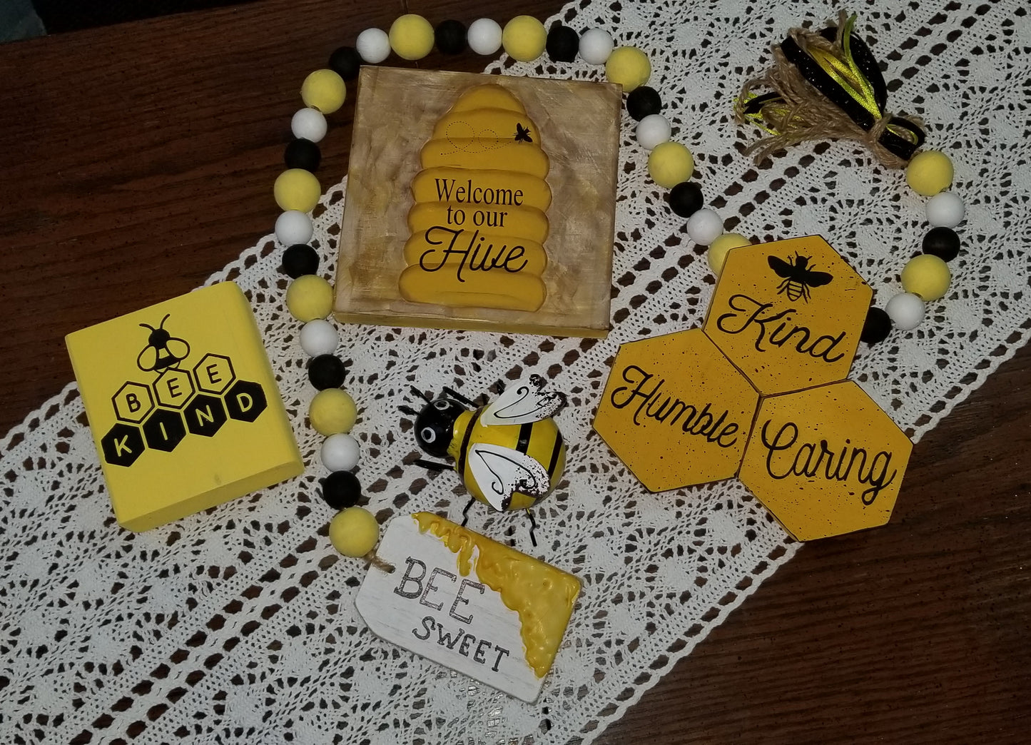 Bee-inspired Beaded Garland