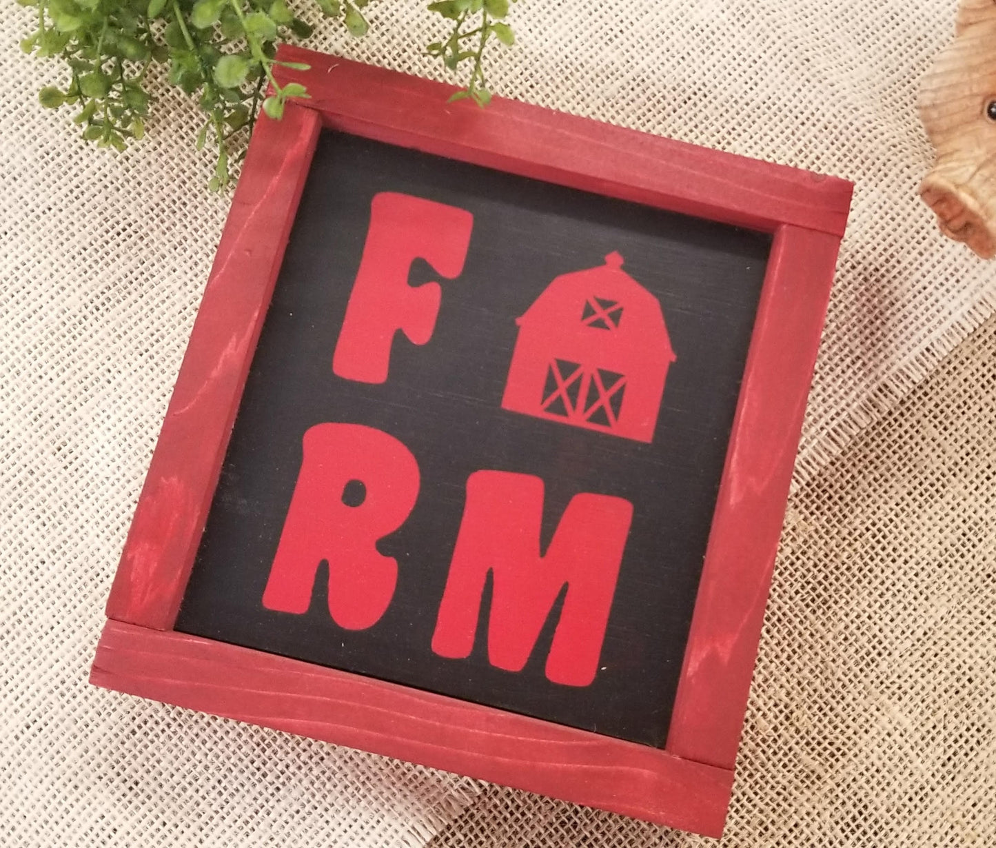 FARM Farmhouse Sign, Framed