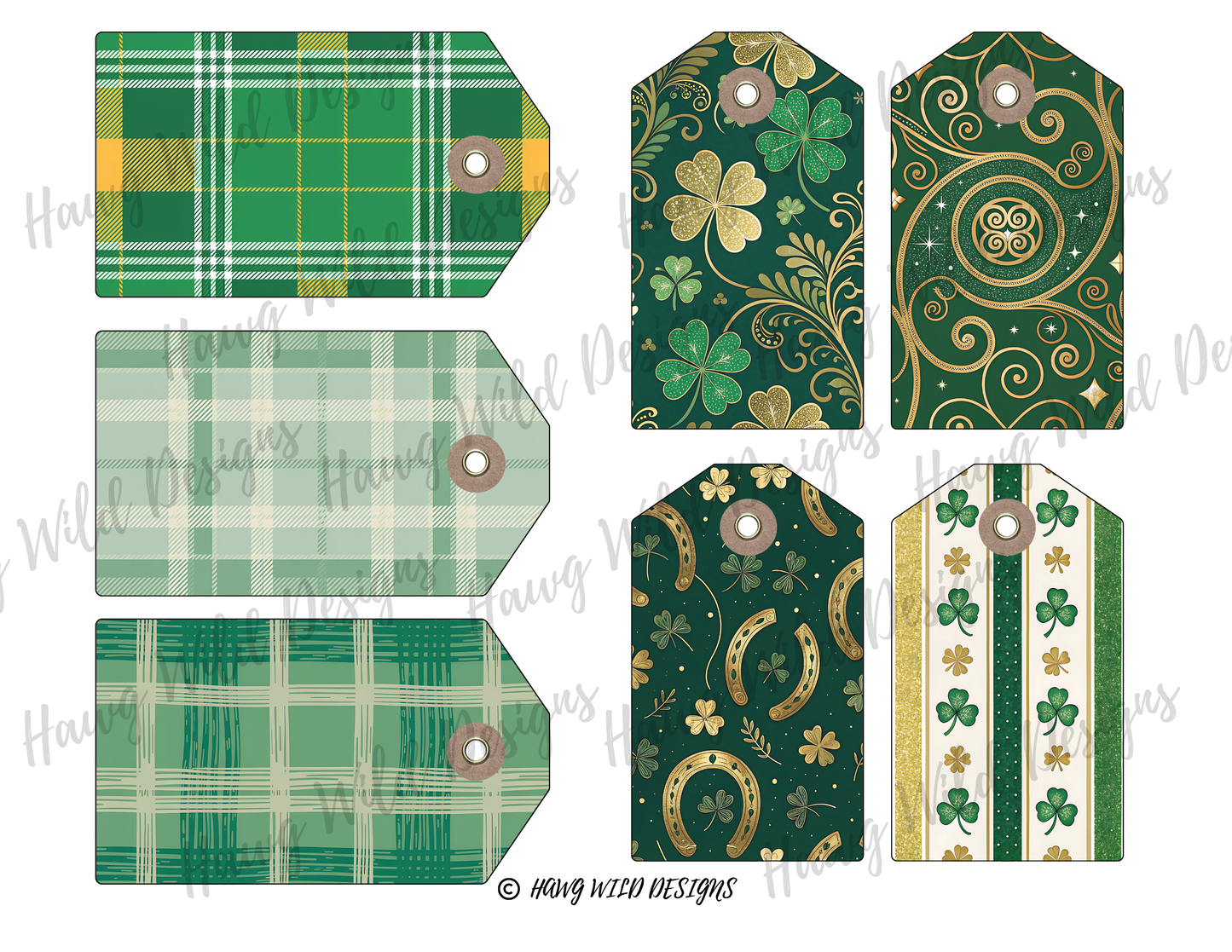 Irish Blessings: St. Patrick’s Day Junk Journal Folio Kit | Digital, Printed, DIY, Finished
