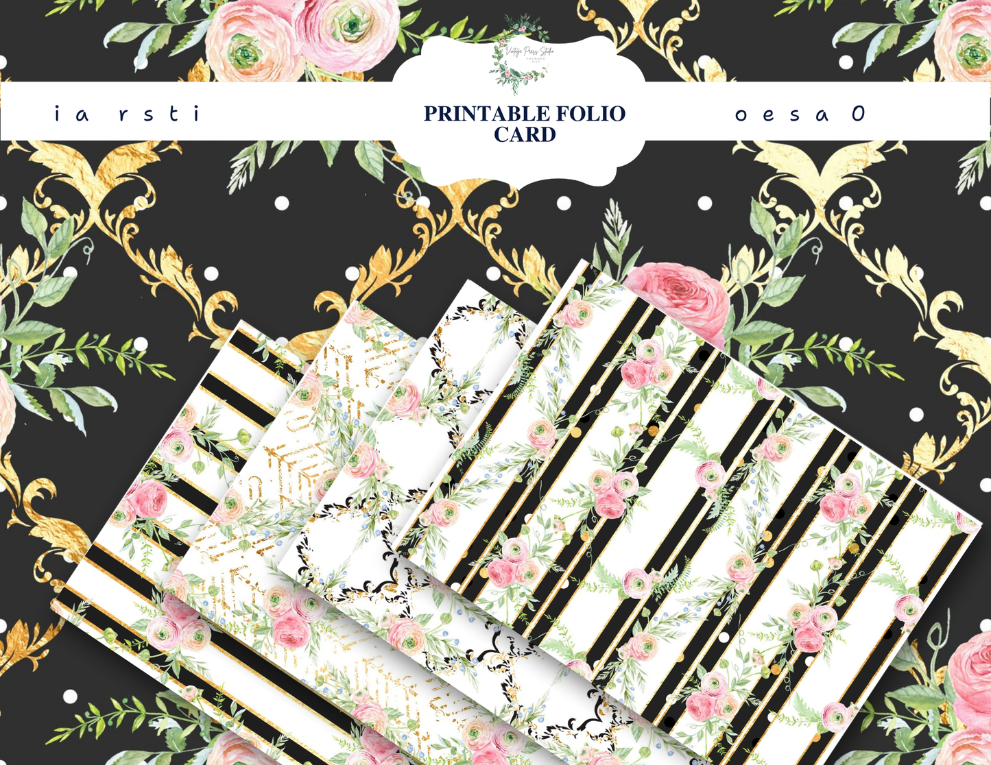 Mother’s Day Junk Journal Folio Kit – Pre-Printed Clutch Style Gift for Mom