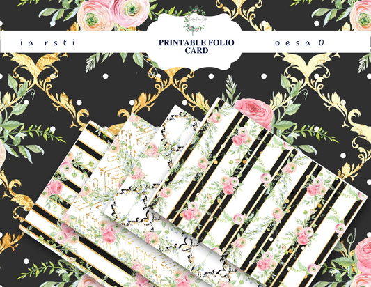 Mother’s Day Junk Journal Folio Kit – Pre-Printed Clutch Style Gift for Mom