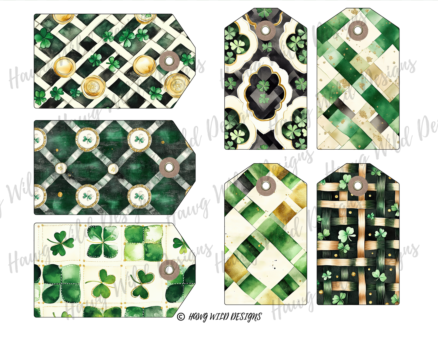 Irish Blessings: St. Patrick’s Day Junk Journal Folio Kit | Digital, Printed, DIY, Finished