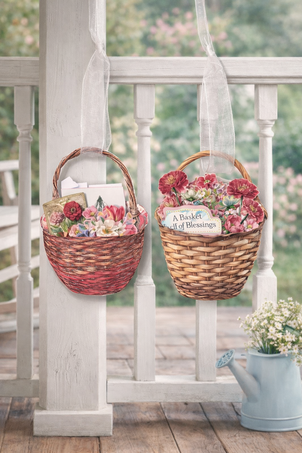 May Day Basket Printable Kit | Vintage Junk Journal Ephemera & Spring Paper Craft Set