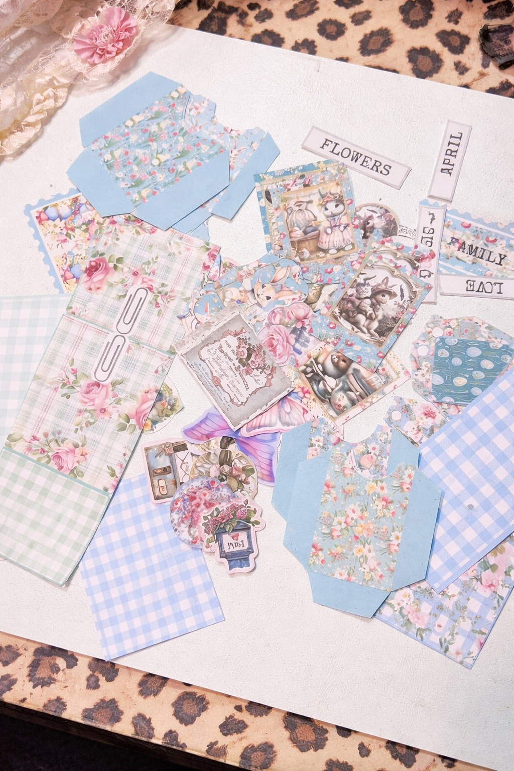 Shabby Chic Easter Paper Clip