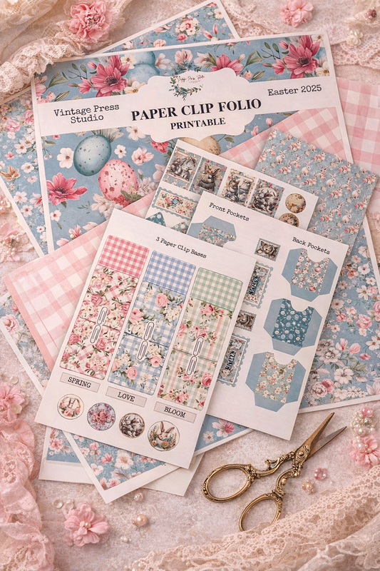 Shabby Chic Easter Paper Clip