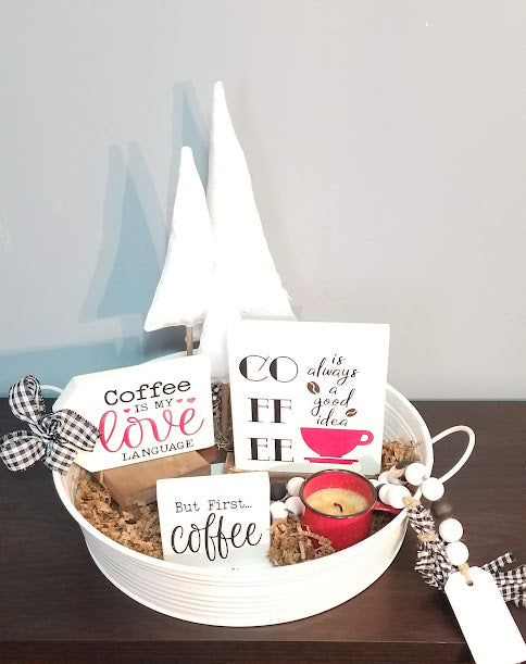 Coffee Tiered Tray Set, 3 pcs.