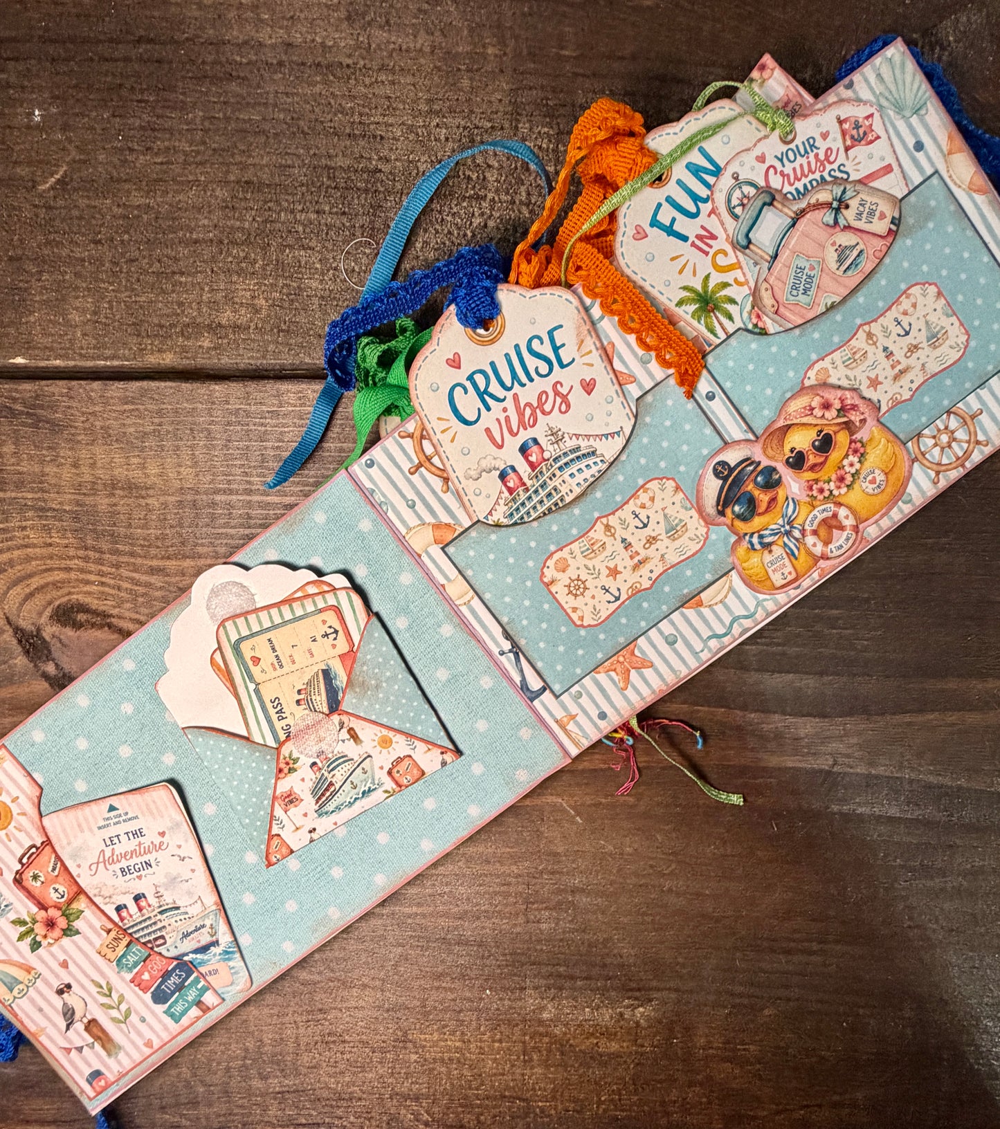 Cruising into Summer Memory Keeper Accordion Journal Kit