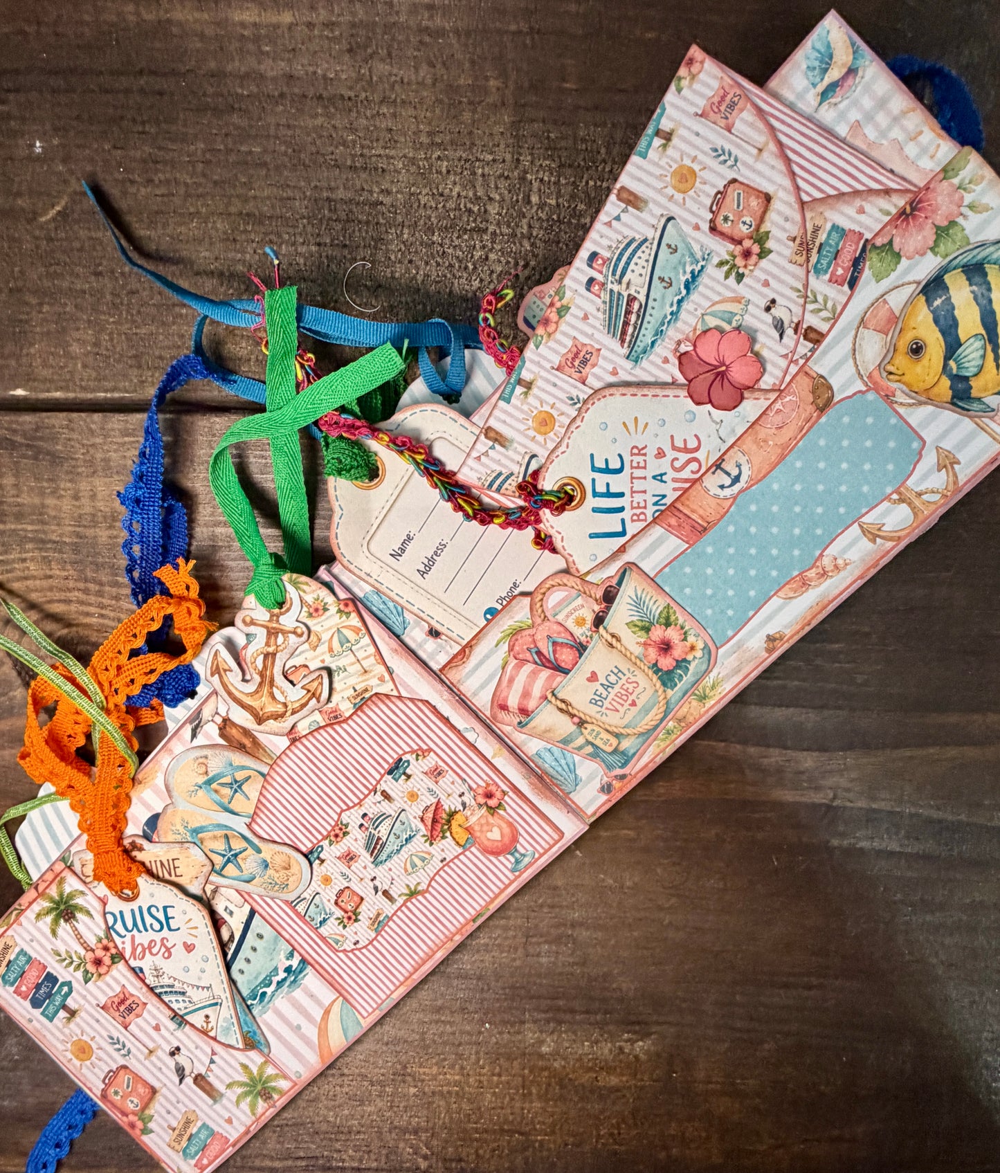 Cruising into Summer Memory Keeper Accordion Journal Kit