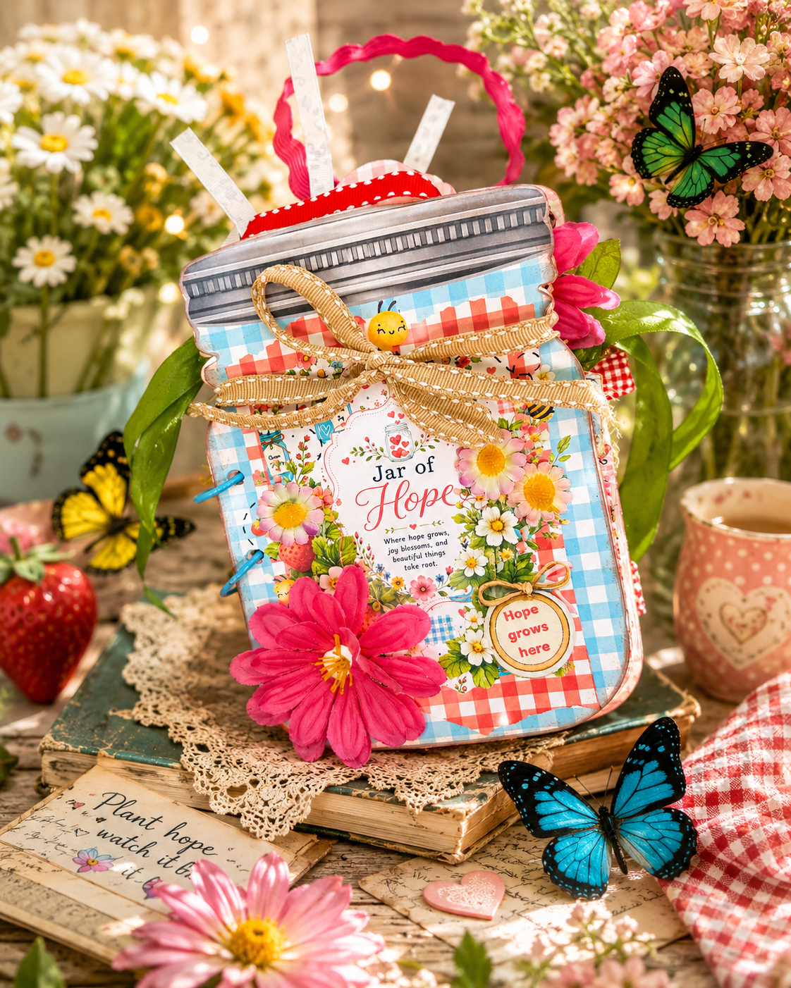 Jar of Hope Junk Journal paper craft kit by Paper Craft Socials
