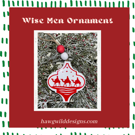 Wise Men Christmas Ornament, Arabesque Ornament