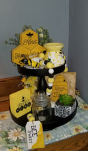 Load image into Gallery viewer, Bee-inspired Tiered Tray 3 Piece Set