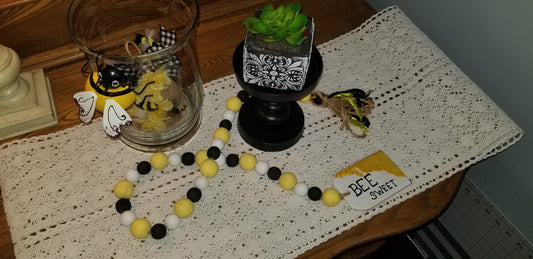 Bee-inspired Beaded Garland