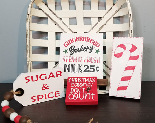 Gingerbread Tiered Tray Set, 4 pcs.