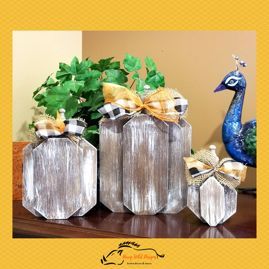 Dimensional Wood Pumpkins
